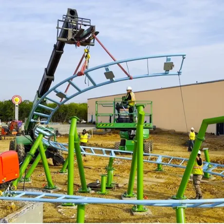 Construction Update Daddy Pig's Roller Coaster Install