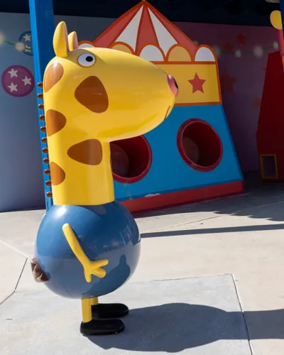 Giraffe character at Peppa Pig