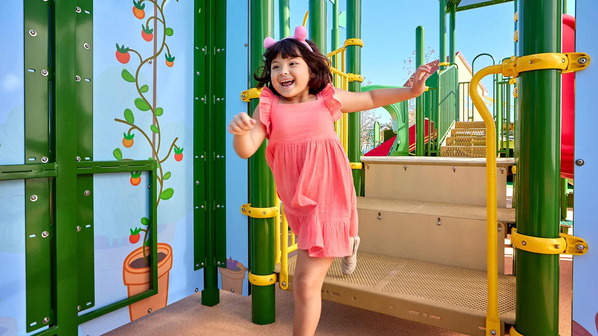 Child having fun at the Peppa Pig Theme Park