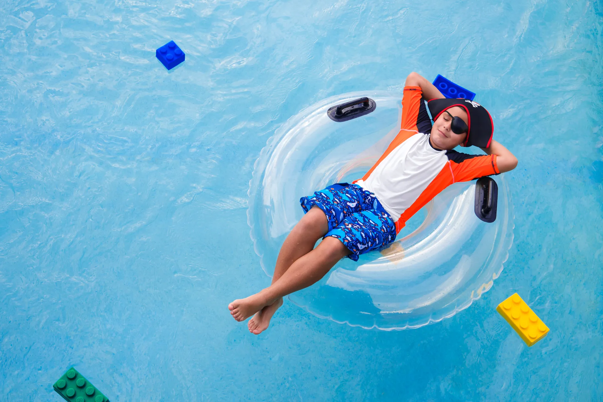 Set sail in the resort-style pool