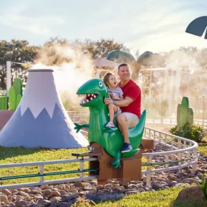 Dinosaur Adventure Dad And Daughter