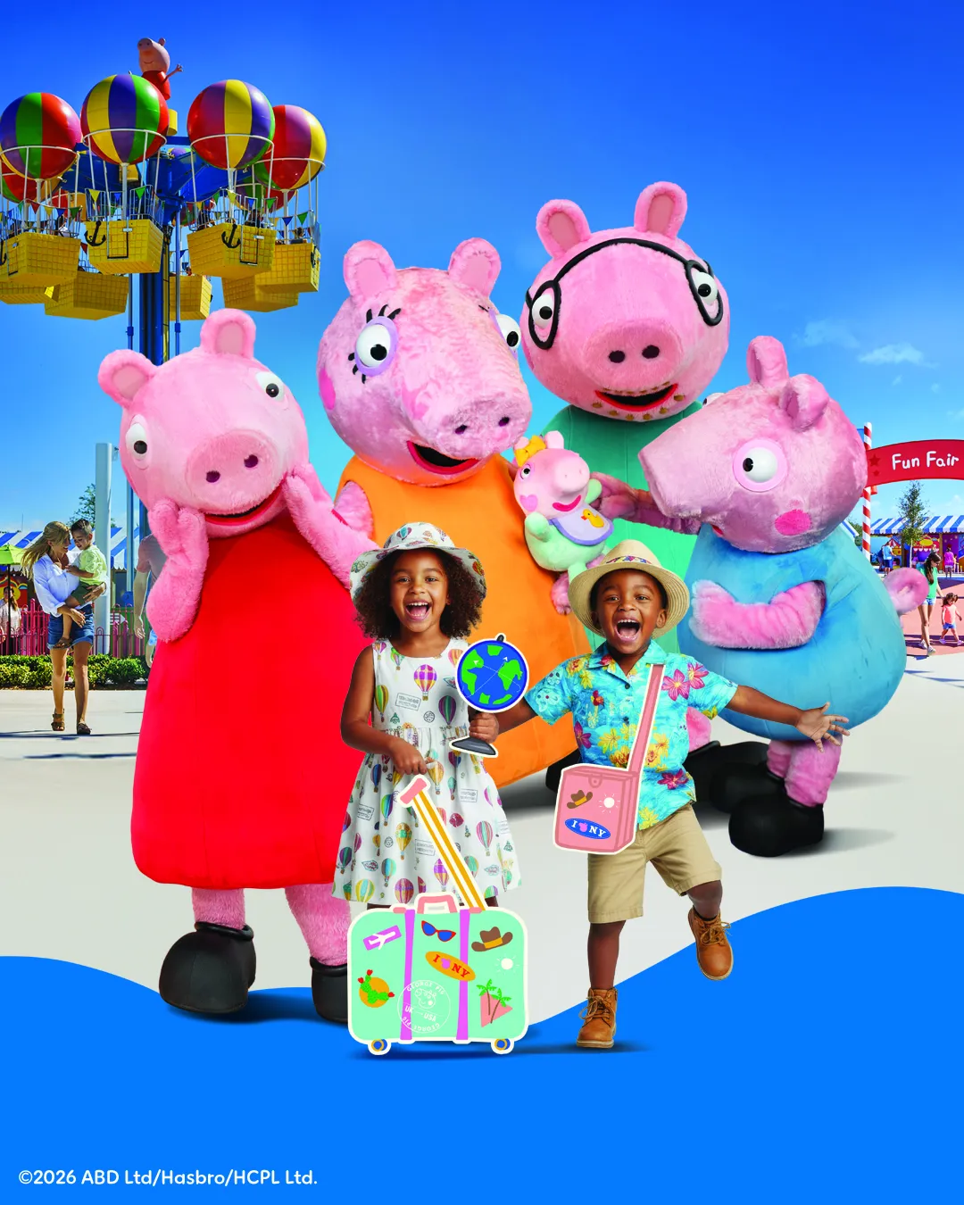 Family enjoying Peppa Pig Family Vacation Event 
